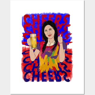 Beer Lover Pop Art Girl Posters and Art